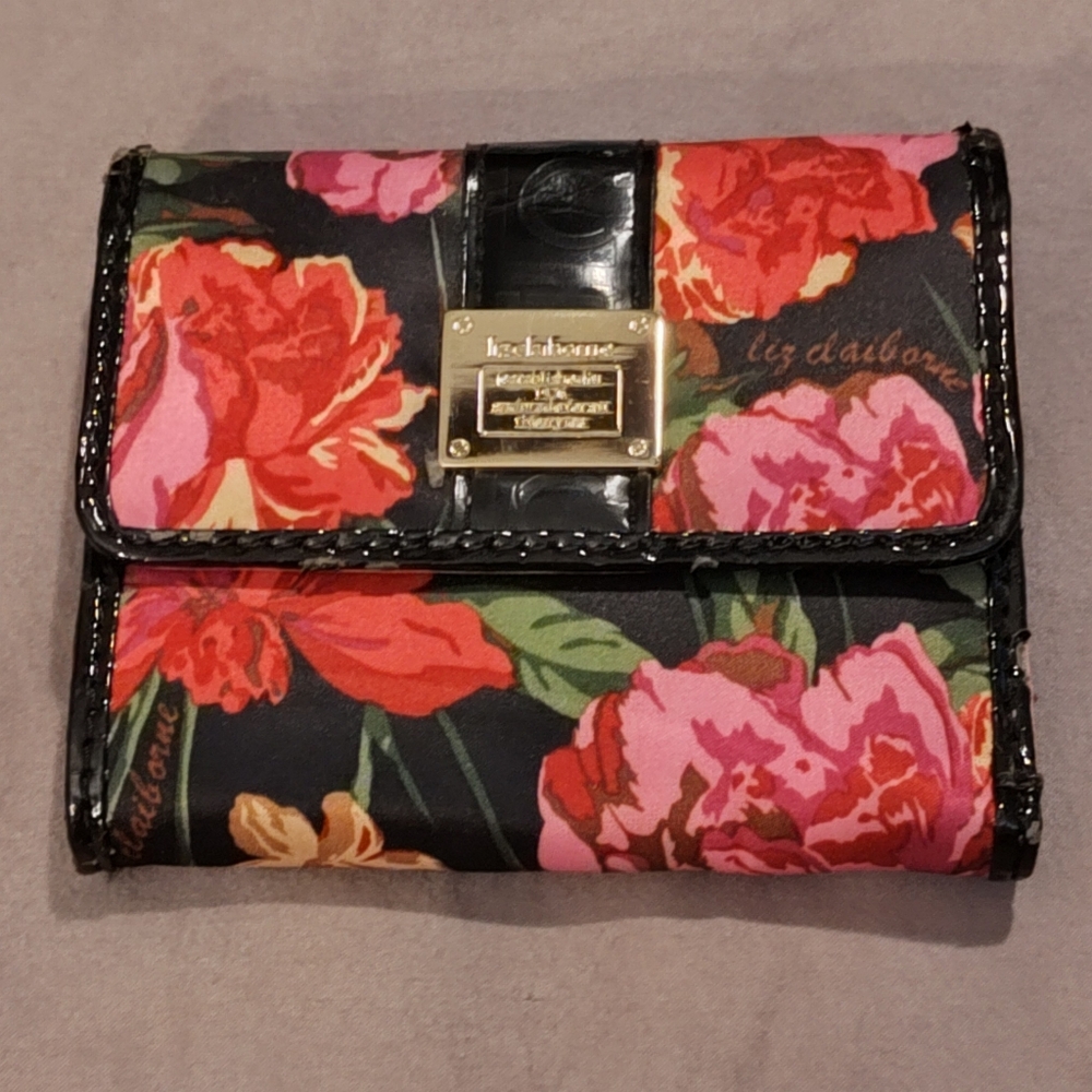 NWOT! Vintage Liz Claiborne Floral Wallet
